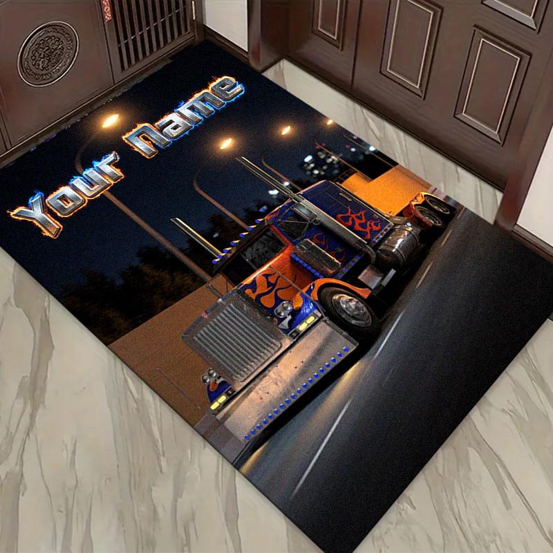 Name Custom Truck Carpet Rug for Living Room Bedroom Home Sofa Decoration,Kids play Non-slip Floor Mat