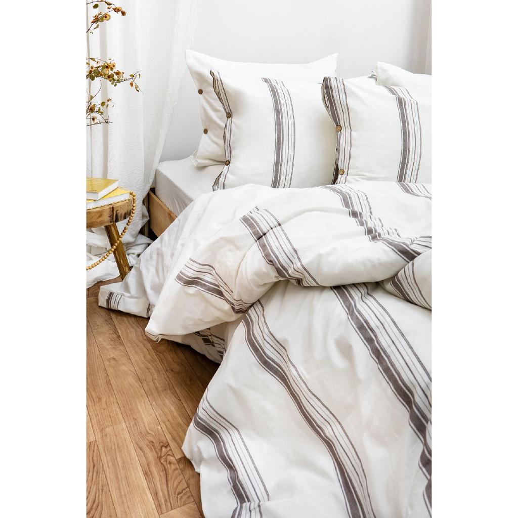 Комплект двойных пододеяльников Harmony Hues, окрашенный в пряже натурального цвета (эластичный лист)