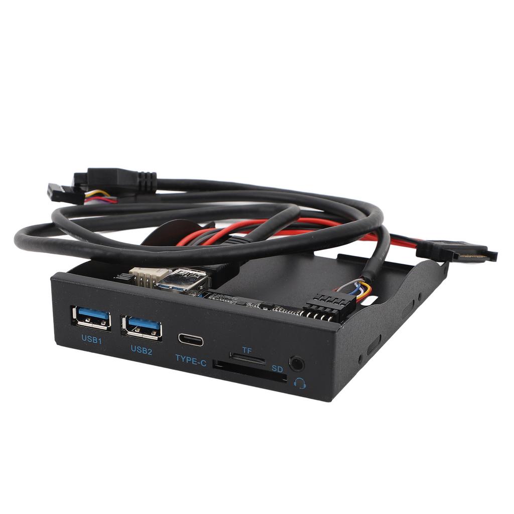 Панель для дисковода гибких дисков USB3.2 GEN1 Type C, 5 Гбит/с, Plug and Play, 3,5-дюймовая передняя панель USB3.2 19PIN для