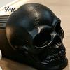 Spooky Skull Door Stopper Halloween Stopper, 3D Printed Plastic Wedge, Non Slip Novelty Gift Base, Decorative Stop for Home Gothic Room Accessory