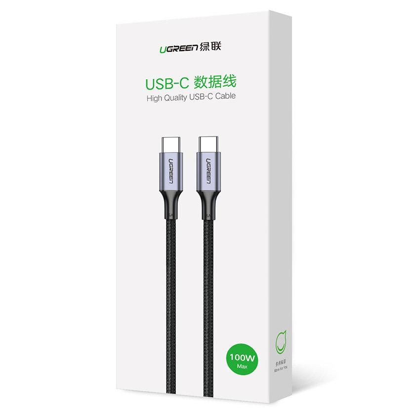 Ugreen US316 Gray 3M USB-C to USB-C Cable 100W Power Delivery & Quick Charge 5A, 480Mbps Data Transfer