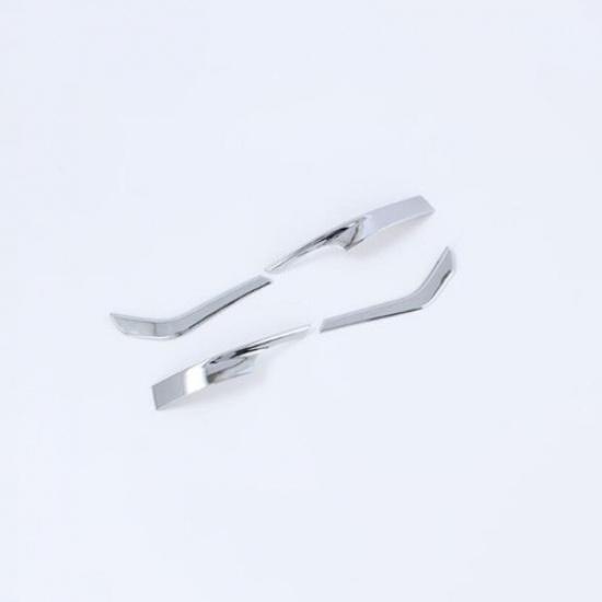 Chrome 4PCS Side Rearview Mirror Stripe Cover Trim For Volkswagen ID.4 2021 2022