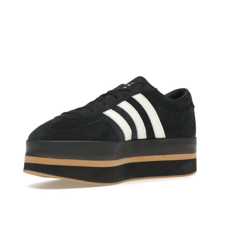 Adidas Кроссовки женские Gazelle Stack Black Cream Gum Core-Black Cream-White JS0239