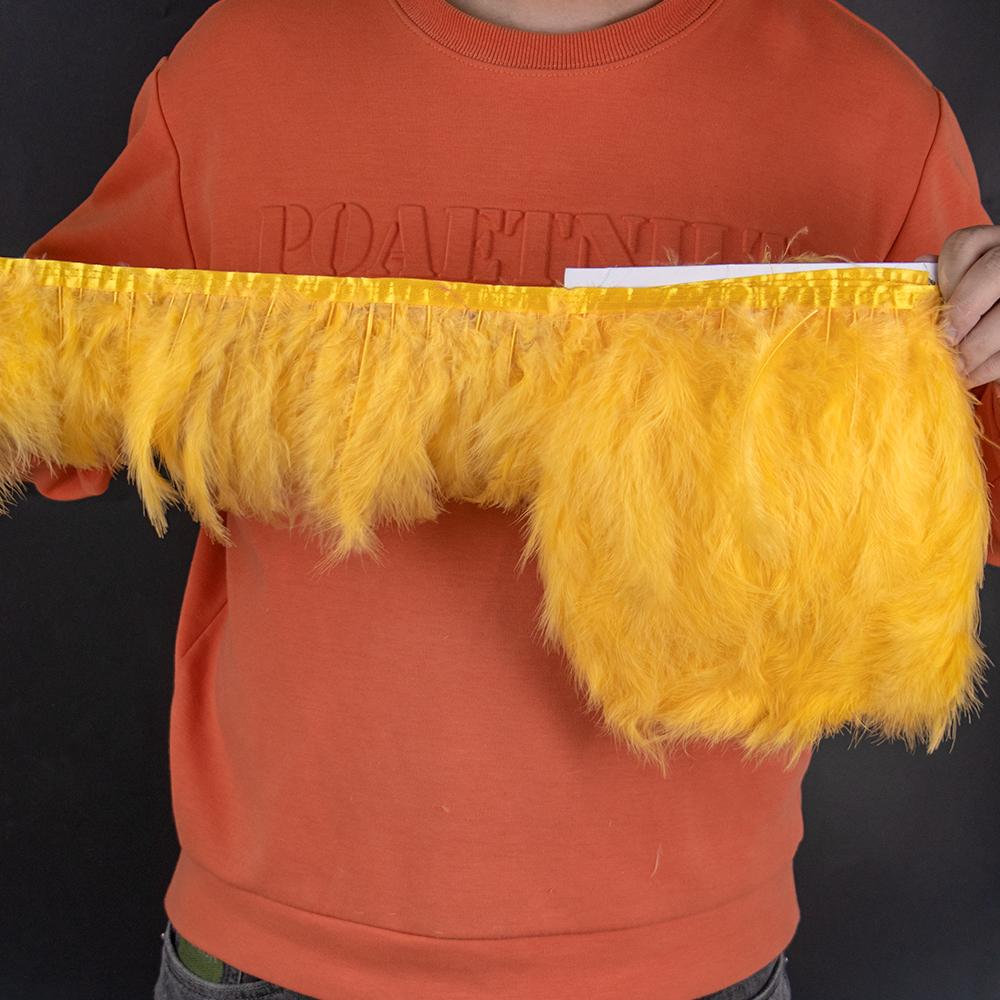 2 5 10 Метров цветной отделки из перьев марабу индейки 4-6 дюймов, бахрома из перьев для шитья, рукоделия, украшения свадебного платья для вечеринки