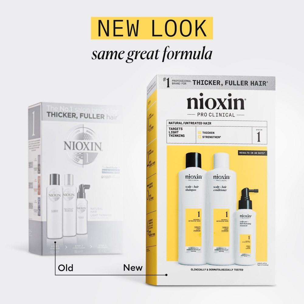 Nioxin Scalp + система для утолщения волос, 1 комплект, полный размер