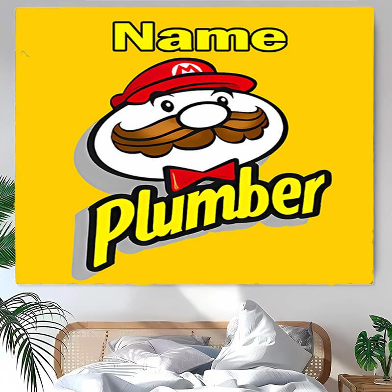 Personalized Pringles Background Tapestry,Custom Name Birthday Party,Multifunctional Wall Decoration for Home Decor,Various Occasions