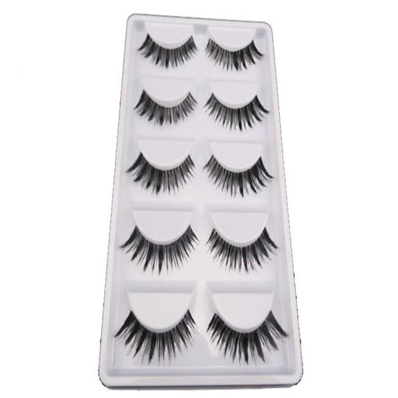 1 BOX New Japanese Style Black 5 Pairs High Quality Eyelashes