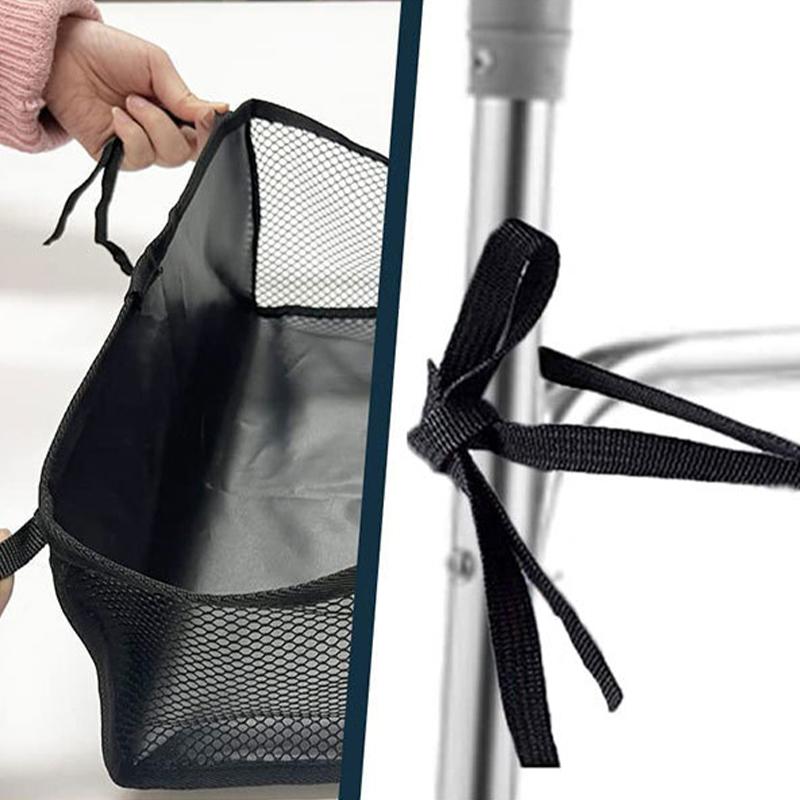 Under Wheelchair Seat Organizer Wheelchairs Under Seat Bag Basket Pouch Stroller Storage Bag Waterproof Large Capacity