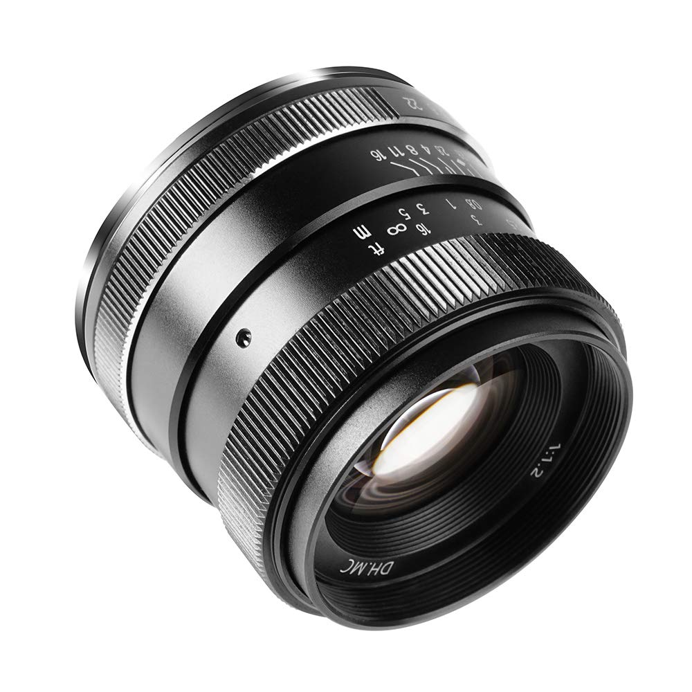 PERGEAR 35mm Large Aperture Single Focus Lens Manual Focus Fixed Lens Compatible with Fuji Lens Hood Included X F1.2 X-T1 X-T2 X-T3 X-T4 X-T20 X-T30