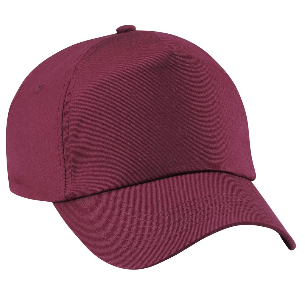 Beechfield Plain Unisex Junior Original 5 Panel Baseball Cap