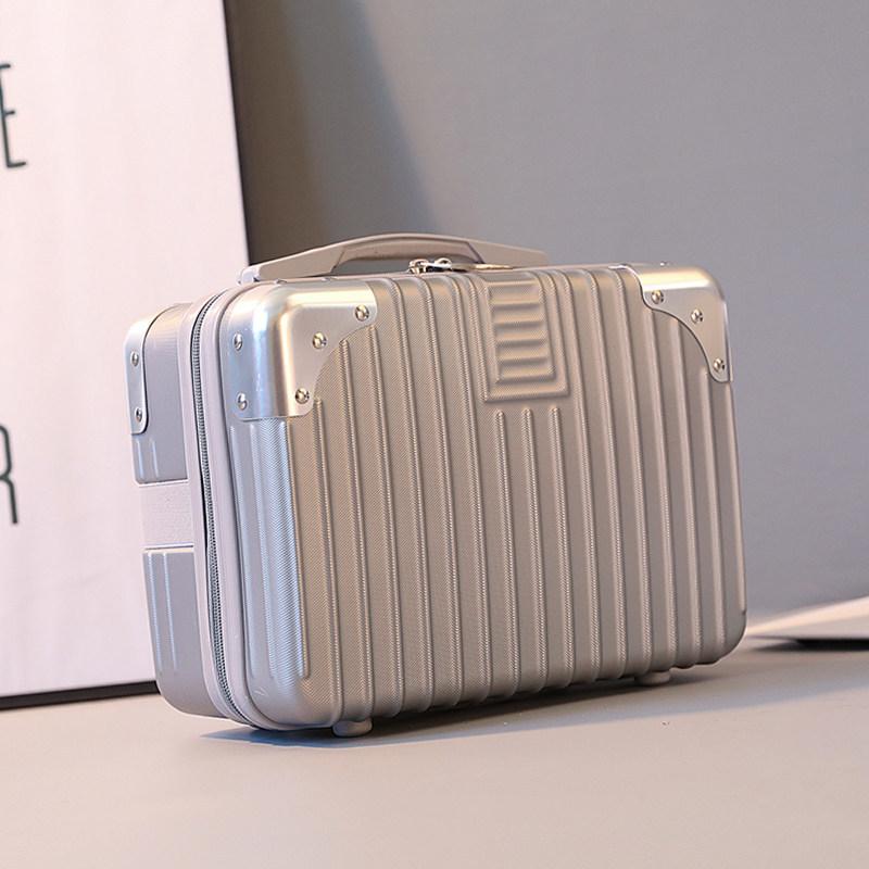 14 Inch Mini Travel Cosmetic Case Suitcase Makeup Storage Box Large Capacity