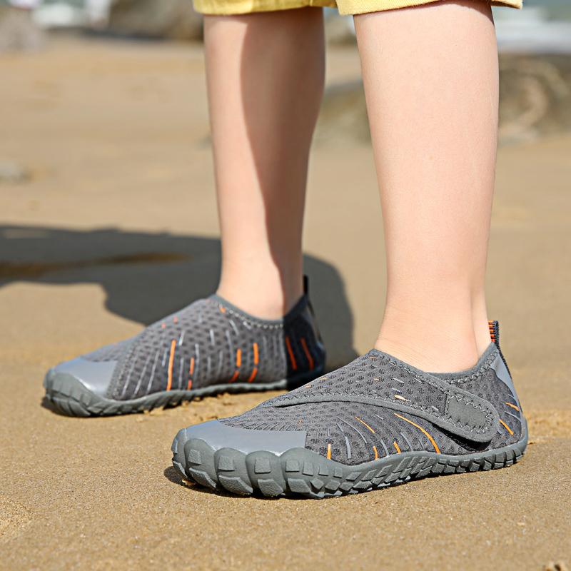 Быстросохнущая детская обувь для водных видов спорта, детская дышащая аква-обувь для мальчиков и девочек, легкие удобные забродные кроссовки для плавания и пешего туризма