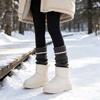 Уютная зимняя одежда для женщин Женские вязаные гетры, Утепленные ребристые носки для икр, Аксессуары для повседневной носки, Высокая эластичность