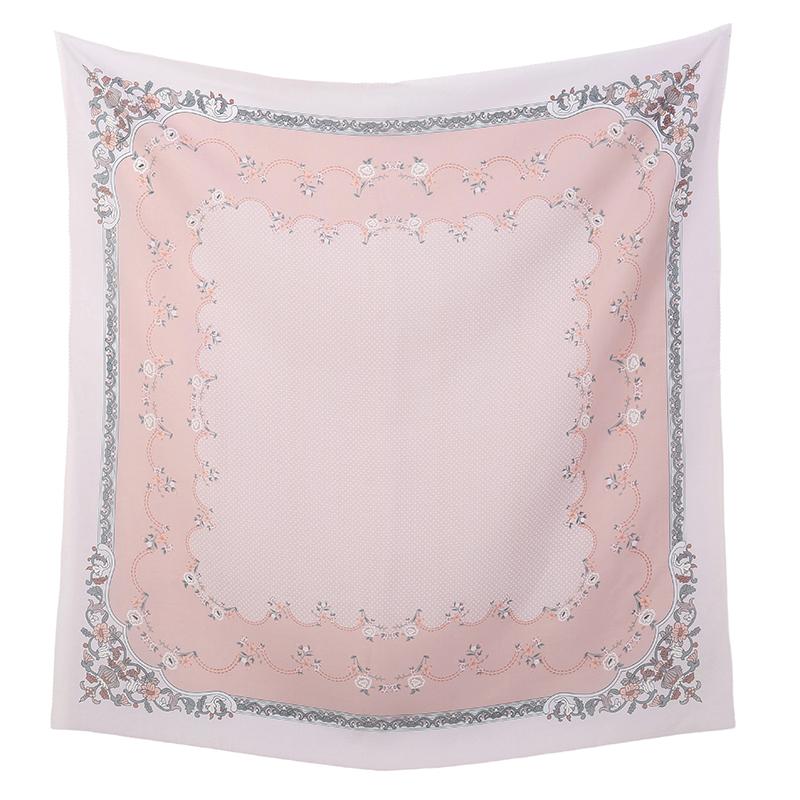 Новый квадратный хиджаб 110 см с цветочным принтом, дышащий летний головной платок для мусульманских женщин, модный шарф-шаль, повязка на голову