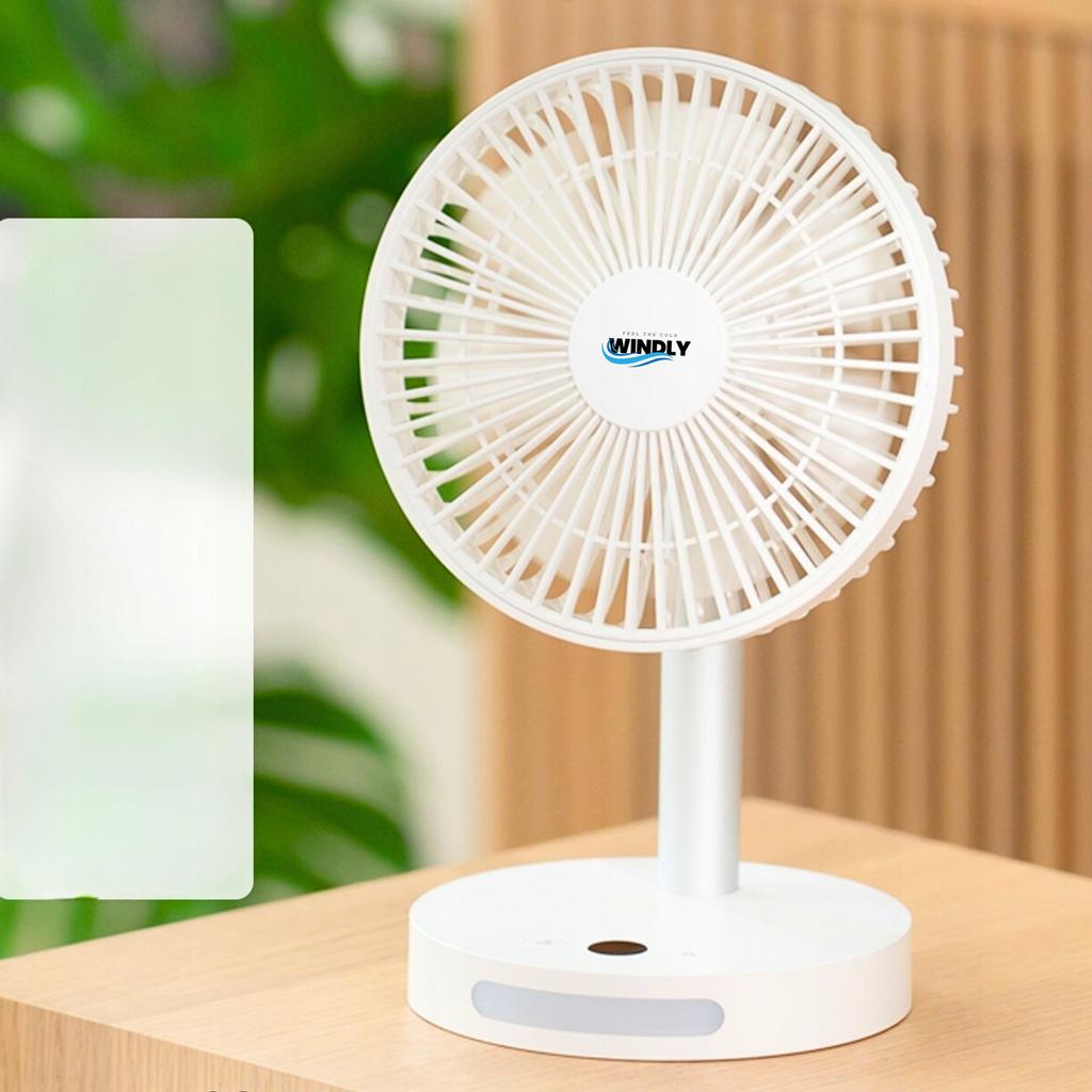 Fan Desk Fan Standing Adjustable Office Powerful 3600 Mah