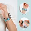Браслет Стильный Камень Металлическая Ссылка Эластичный Ремешок Для Apple Watch Series Ultra 10/9/8/7/6/5/4/3/2/1 SE 40/42/46/45/44мм