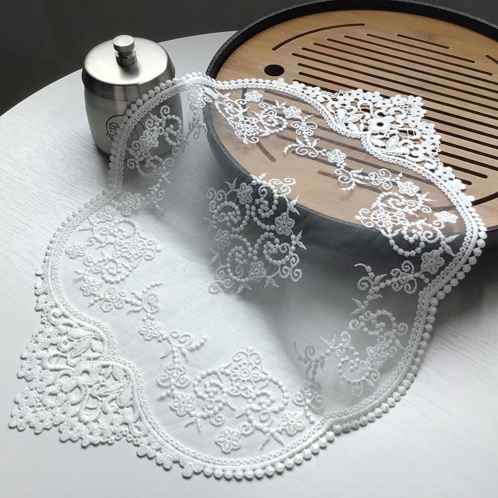 Retro Lace Placemats, French Crochet Doilies, Handmade Embroidered Table Mats Place Mats Cup Mat Placemats