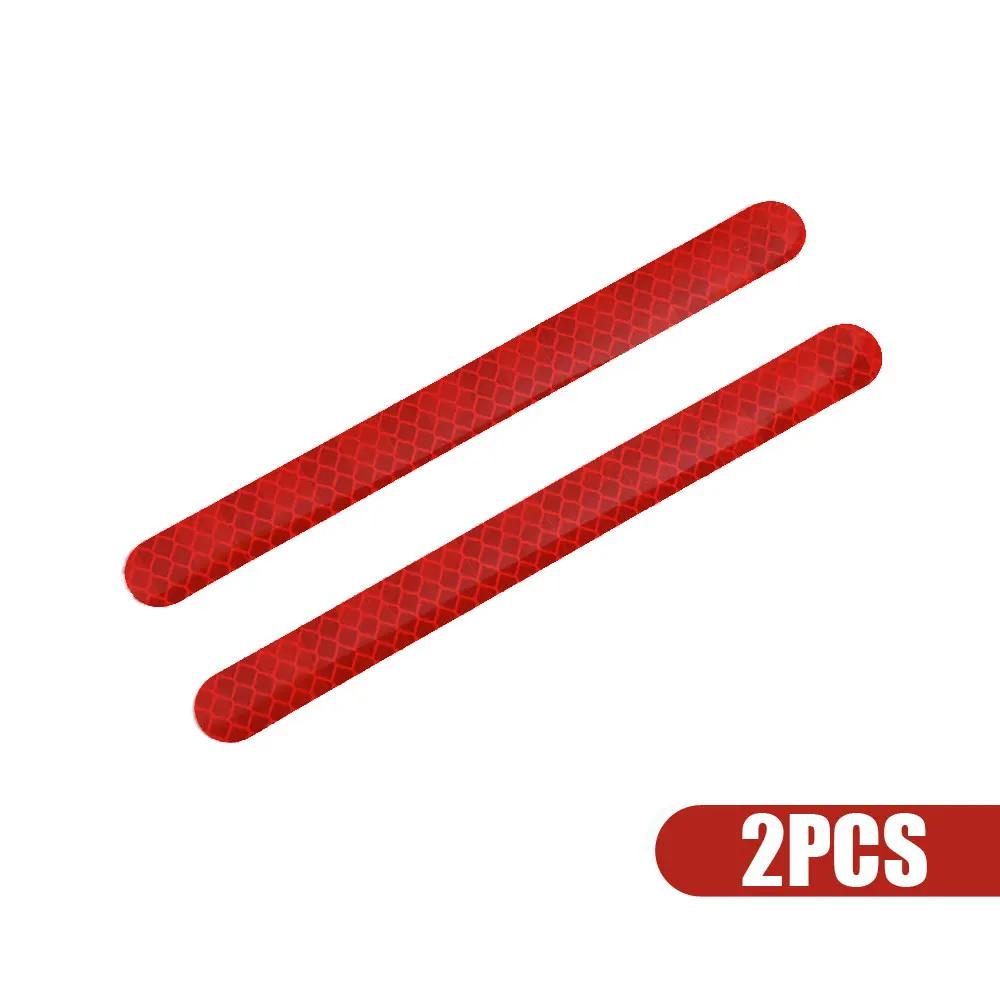 2X Universal Car Stickers Rearview Mirror Reflective Strip Anti-collision Warning Stickers Exterior Reflex Tape Reflective Strip