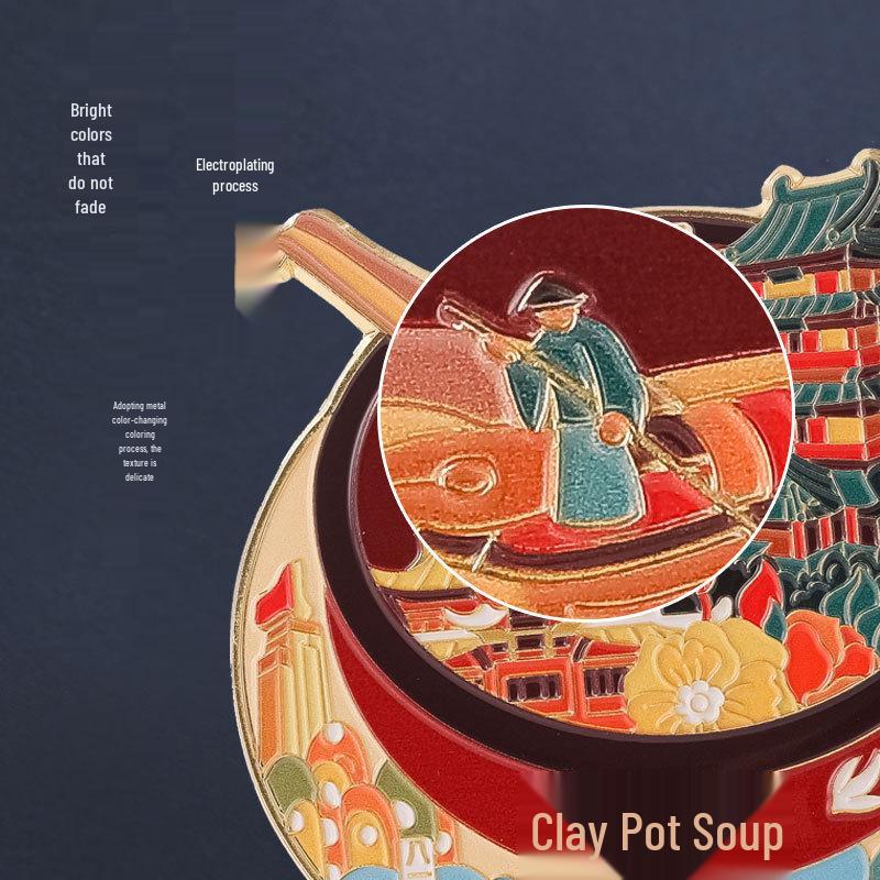 Цзянси Наньчан Креативный металлический магнит на холодильник в китайском стиле