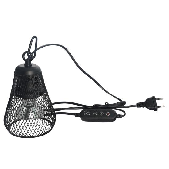 Гибкий зажим для рептилий, тепловой абажур, регулируемая яркость, температура, таймер, обогреватель для курятника, защита для курицы, ящерицы, черепахи