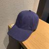 Versatile duckbill cap, casual trendy men's curved brim sports hat, American solid color baseball hat, women's spring and summer