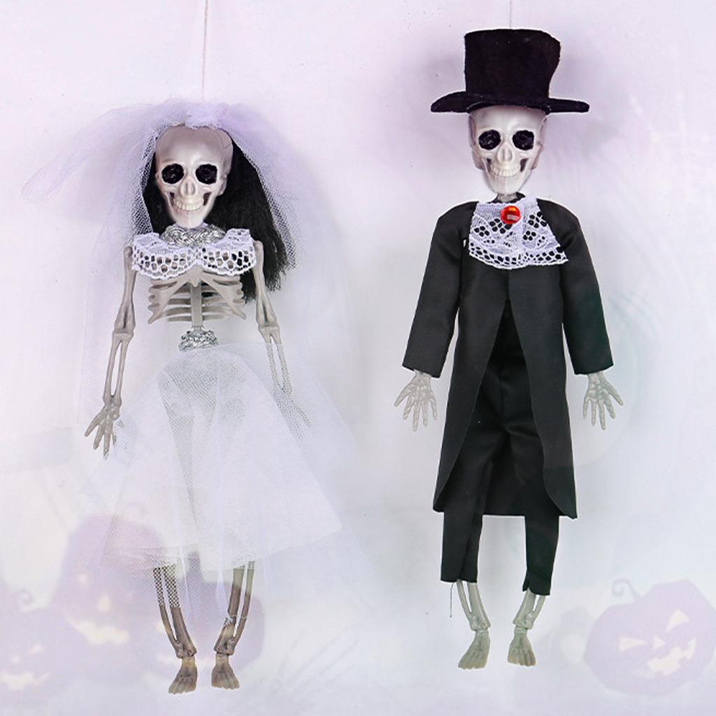 Реалистичный скелет 30 см Хэллоуин украшения с подвижными суставами для центральных элементов вечеринки, дисплея, для помещения и улицы