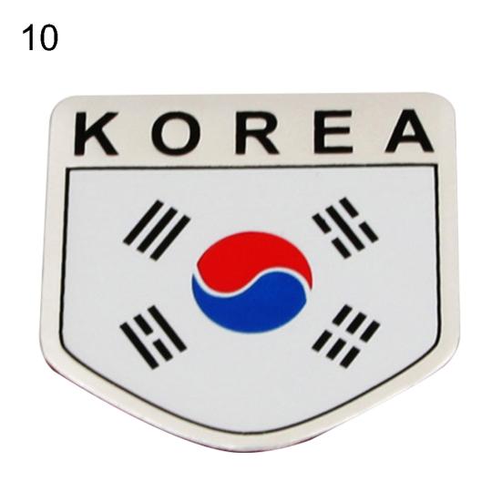 3D National Flag Body Bumper Car Auto Emblem Window Badge Decor Decals Sticker