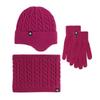 Xi Hong Winter Knit Three-Piece Set