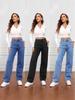 2025 Autumn Casual Wide-Leg High-Waisted Women's Jeans