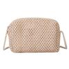 Elegant Korean Hollow Out Woven Shoulder Bag For Women 2023 New Urban Chic Mini Crossbody Pu Handbag