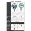 Battery Powered Stainless Steel Intelligent Digital Display Pressure Gauge High-precision Water Air Vacuum Pressure Meter