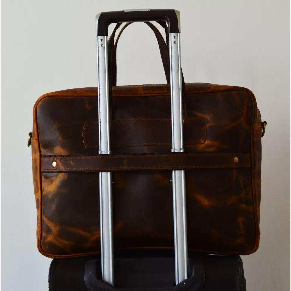 Офисная рабочая сумка ручной работы мужская сумка-мессенджер с двумя ручками для ноутбука