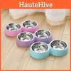 Colorful Pet Stainless Steel Double Bowl Plastic Pet Bowl Wholesale From Factory