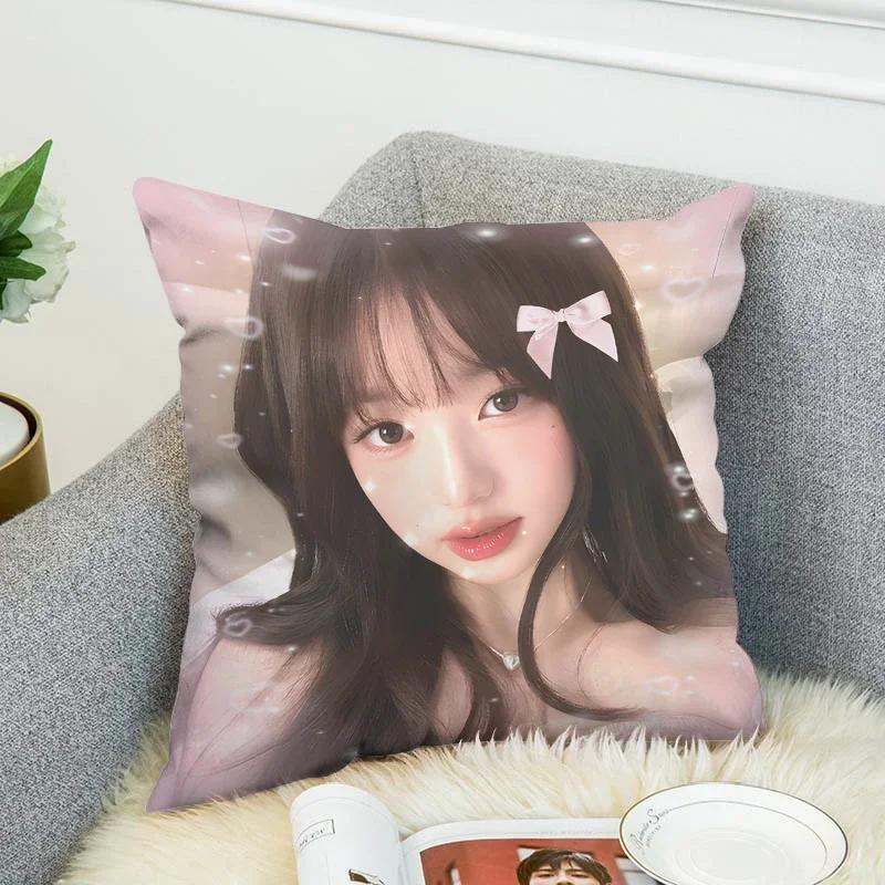 Pillow Cases Jang WonYoung Decorative Pillows Covers Sofa Cushions Pillowcases 50x50 Fall Decor Cushion Cover 45*45 Pillowcase