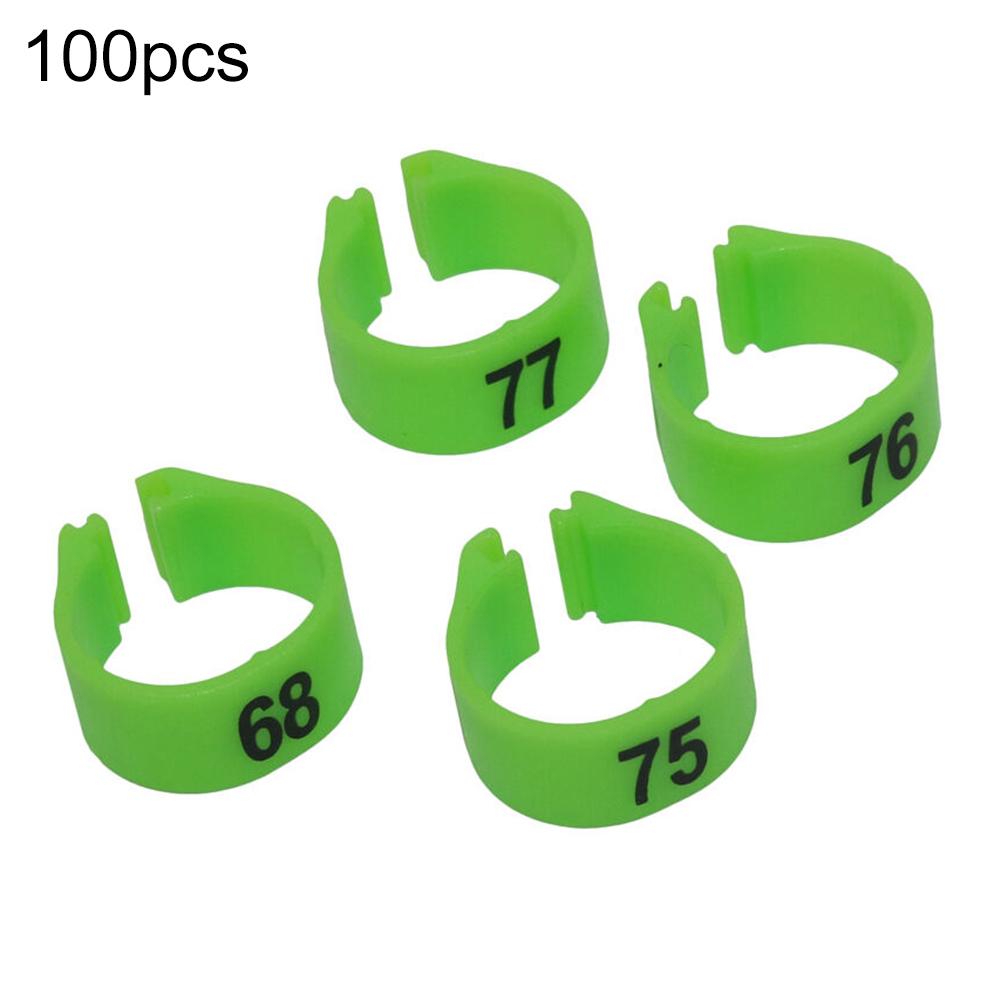 Пластиковые кольца для птиц. 100 шт