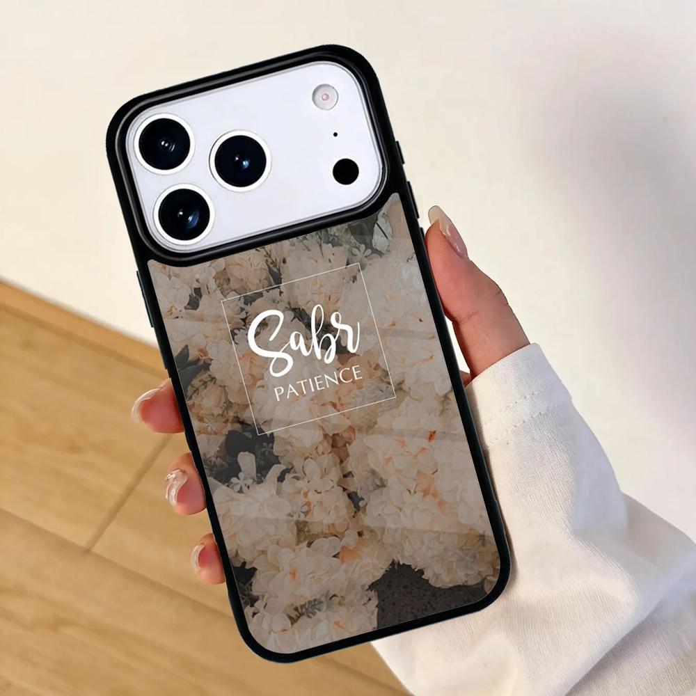 Сабр Терпение МЯГКИЙ Чехол для телефона для Apple iPhone 17 air 16 Pro Max 15 Pro Max 14 13 12 11 Mini Задняя крышка