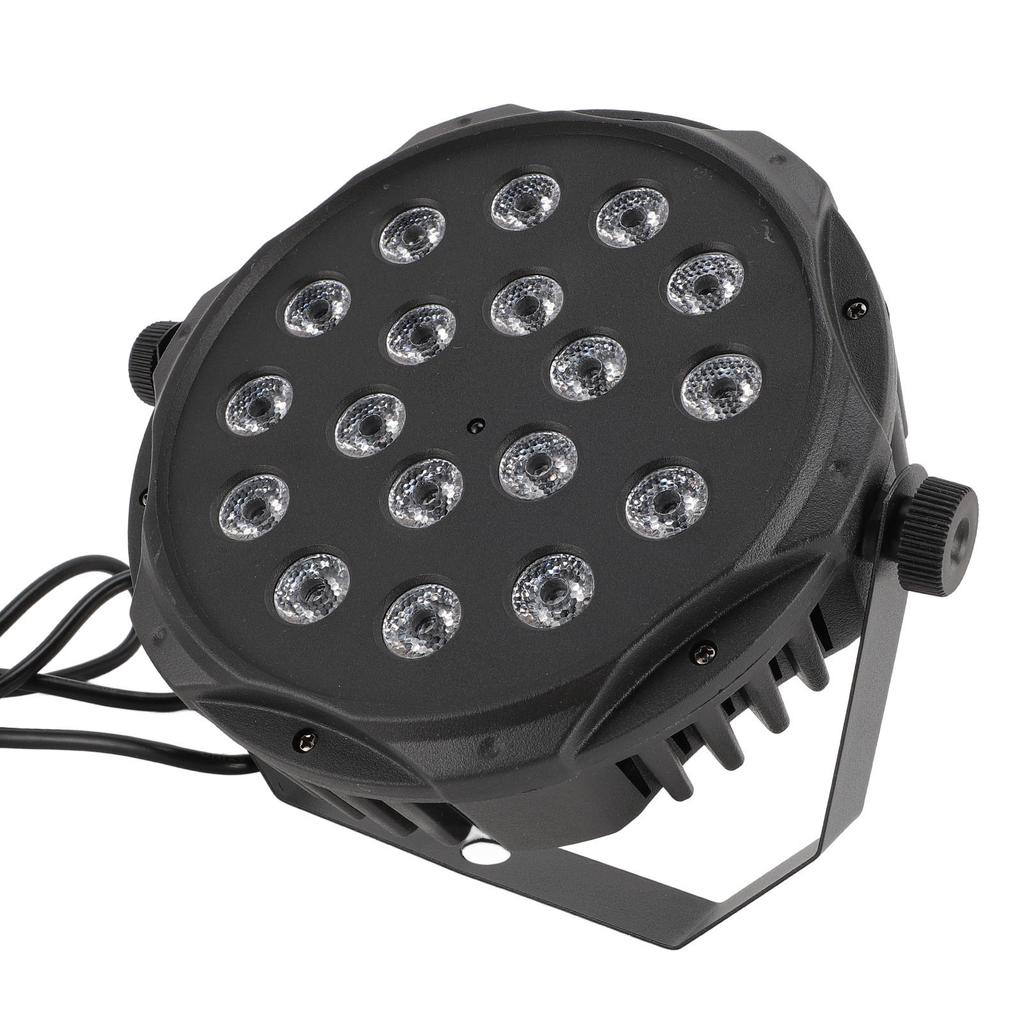 Светодиодный сценический свет 18 X 3 Вт, звуковая активация, 2 рабочих режима, RGB, Par, может использоваться для выступлений, вечеринок, свадеб