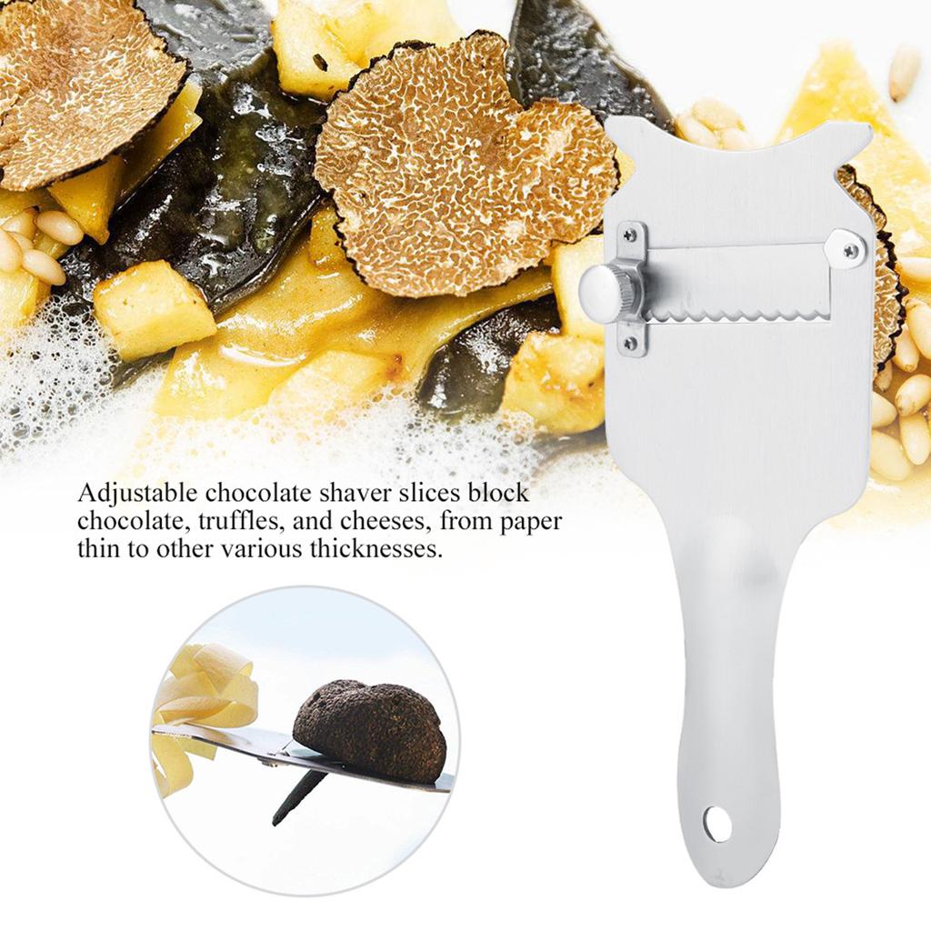 Stainless Steel Truffle Cheese Slicer Adjustable Blade Chocolate Shaver for Kitchen Gadget