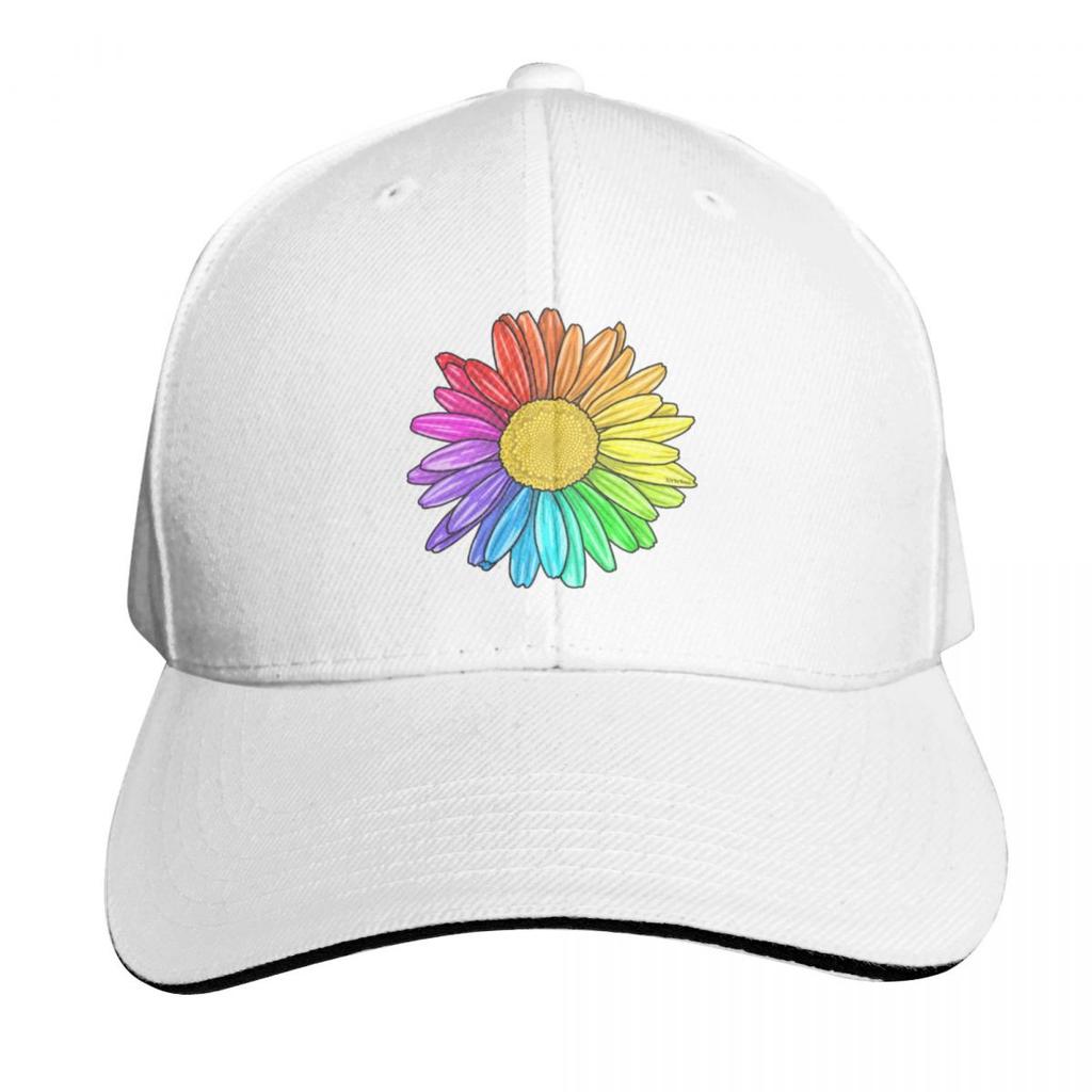 Rainbow Daisy Baseball Cap Sun Hat For Children hard hat Funny hats Luxury Brand FeUnisex Unisexs