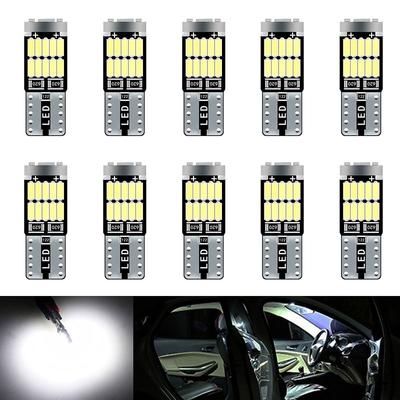 10 шт. T10 W5W 194 501 светодиодный Canbus без ошибок салонный свет автомобиля T10 26 SMD 4014 чип чистый белый подсветка приборов B