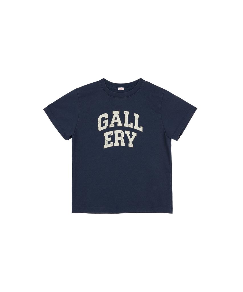 1011 GALLERY Women Classic Gallery Logo T-Shirts - Navy