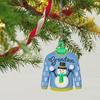 Рождественские украшения Симпатичные 3D Санта-Клаус Девушка Свитер Дом Подвески Красочный акриловый кулон Рождественская елка Висячие украшения Домашнее праздничное украшение