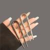 1pc Metal Alloy U-shaped Hair Forks Creative Hammer Pattern Simple Hairpins Elegant Hair Updo Bun Accessories Women Headwear