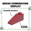 Нетоксичные 60 шт./лот 6215 2x3 Изогнутые строительные блоки Аксессуары Moc Совместимые с классическими кубиками Детские игрушки Конструктор Подарочная коробка