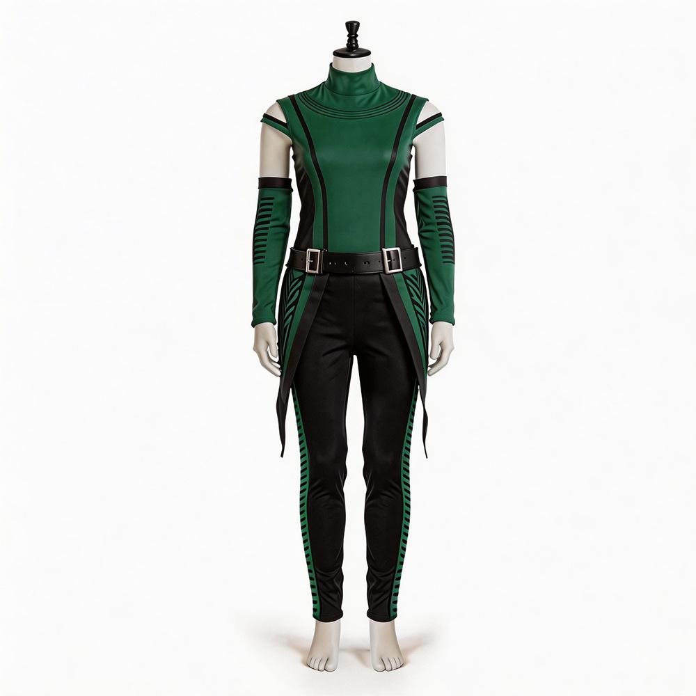 Mantis Cosplay Costume Guardians of the Galaxy Halloween Role Play Outfit Green Bodysuit for Women Adult Full Set