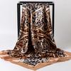 Spring/Summer New Women'S Silk Scarf 90 * 90cm Simulated Silk Twill Square Scarf Fashion Printed Large Square Scarf Professional Scarf