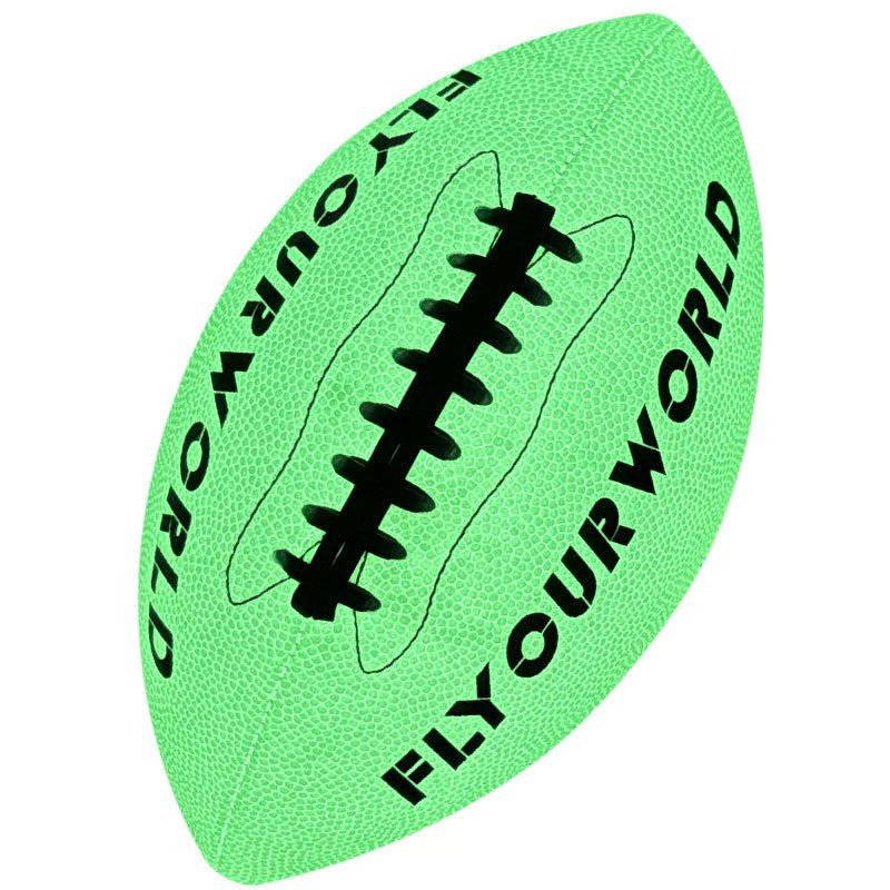 American-Style Luminous Glowing PU Football, Machine Sewn, Non-Slip, Sizes 6 & 9, Training Football.