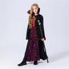 Halloween Medieval Vintage Kids Vampire Queen Evil Witch Dress Stage Show Costume