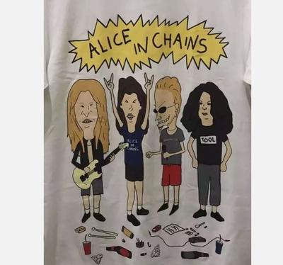 Alice In Chains _Beavis and Butthead_ Bootleg Short Sleeve Unisex Tshirt