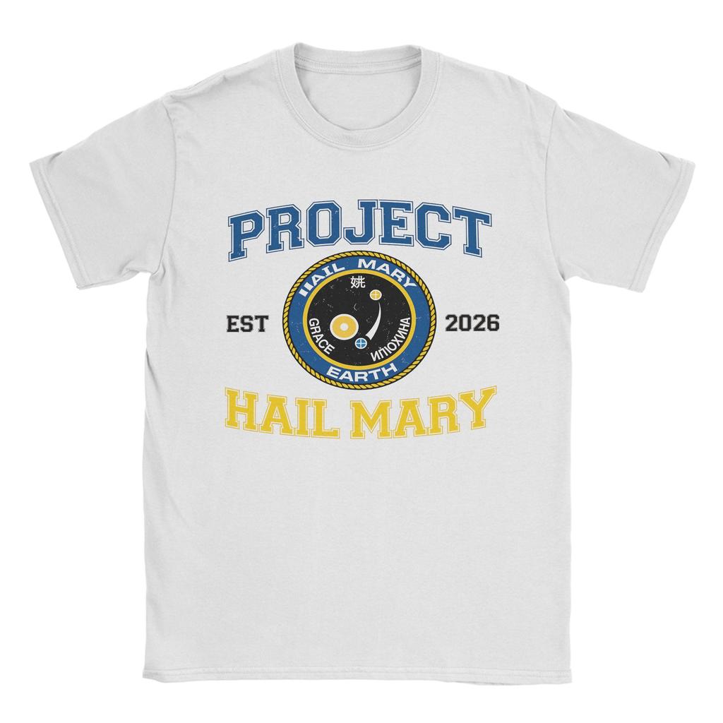 Project Hail Mary Poster T Shirt Unisexs 100 Cotton Novelty TShirts Round Neck Tee Shirt Short Sleeve Clothing 4XL 5XL 6XL